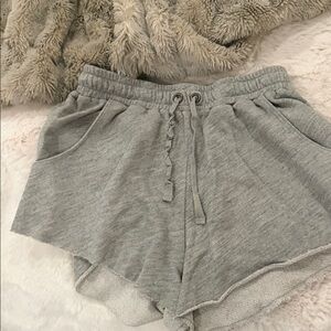 Lovers + Friends Light Gray Athletic Shorts